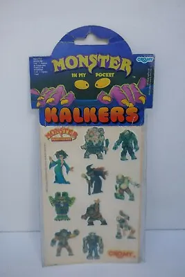 Very Rare And Vintage Monsters In My Pocket Stickers Argentina 90´s B • $45