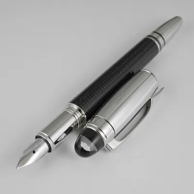 Montblanc Starwalker Carbon Fibre And Platinum Plated Fountain Pen M (NEW) • $799