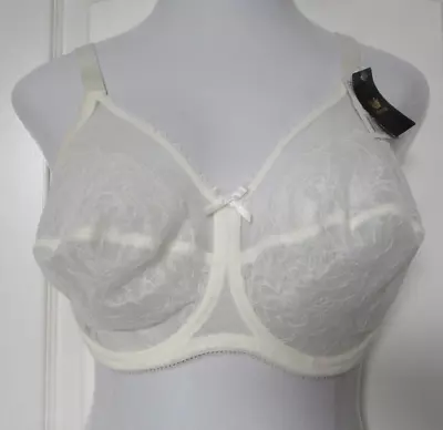 Wacoal Retro Chic Full Covere Underwire Bra Size 34G Style 855186 Ivory • $35.95