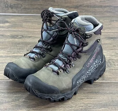 La Sportiva Boots Mens 10.5 Green Nucleo High II GTX Gore Tex Hiking Outdoor • $80