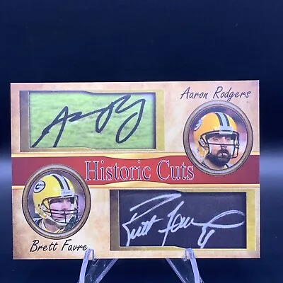 Aaron Rodgers - Brett Favre | Historic Cuts - Packers Facsimile Autograph • $5.94