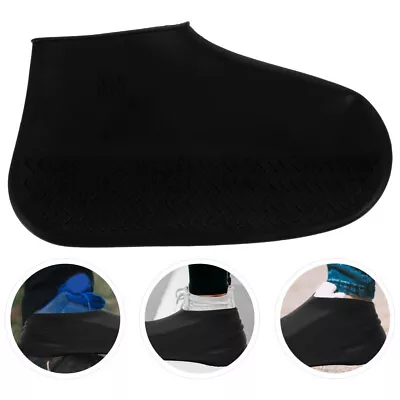  Sneaker Rain Cover Galoshes Overshoes Silicone Covers Pearlescent • £9.68