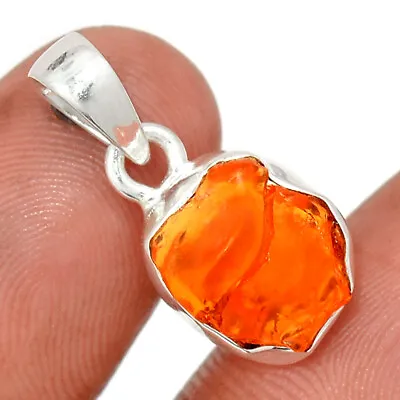 Natural Mexican Opal Rough 925 Sterling Silver Pendant Jewelry CP30496 • $14.99