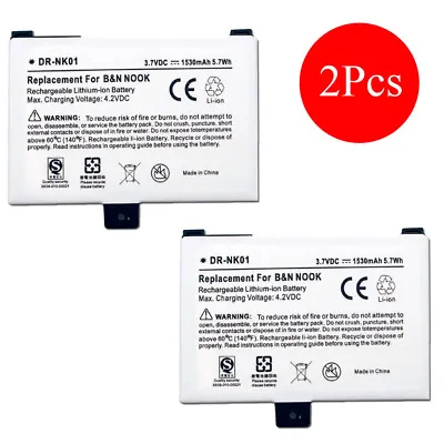 2Pcs Battery For Barnes & Noble BNRV100 BNRB454261 NOOK Classic First Edition • $38