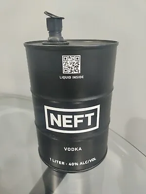 NEFT Metal Vodka Bottle - Oil Drum - Rare • $10