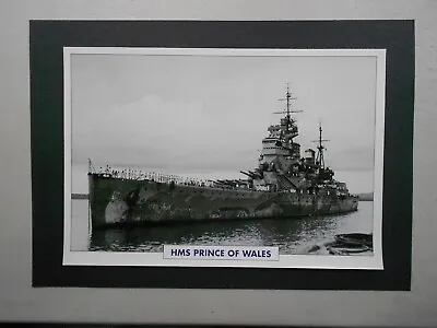 £1.75 • Buy   Naval  Print-  Hms Prince Of Wales 1939 Battleship
