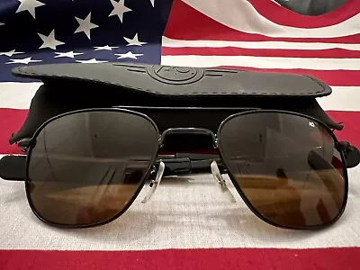 AO American Optical Original Pilot Sunglasses 52mm- Black Frames CosemetanLenses • $10.50