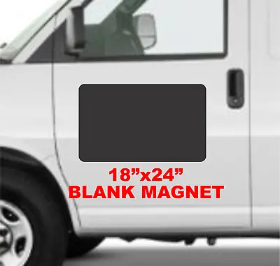 Blank BLACK Vehicle Magnetic 18 X24  Sign For Car Truck Van SUV • $26.95