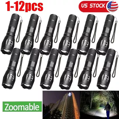 Super-Bright 90000LM LED Tactical Military LED Flashlight Torch 5 Modes Zoomable • $46.99