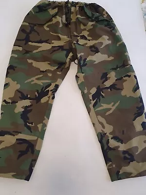 £26.99 • Buy US Army Woodland Camo Gore-Tex Trousers Size X-Large Long