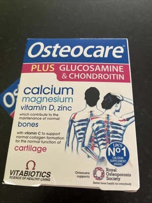 £0.99 • Buy Vitabiotics Osteocare Plus Glucosamine & Chondroitin - 60 Tablets X 2