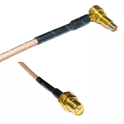 RG316 MS-156 MALE ANGLE To RP-SMA FEMALE RF Cable Rapid-SHIP LOT • $10.74