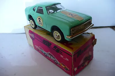 Tole Ms 885 70's Car - Sheet Metal Car Racer 70's Tin Toy Red China - 7 • $26.58