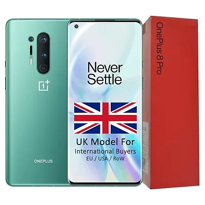 BNIB OnePlus 8 Pro 5G Dual-SIM IN2023 256GB Glacial Green Factory Unlocked OEM • $1299