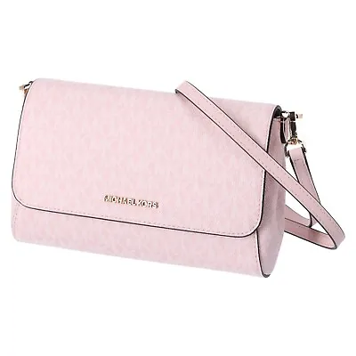 Michael Kors Jet Set Medium Convertible Pouchette Crossbody Light Powder Blush • $69