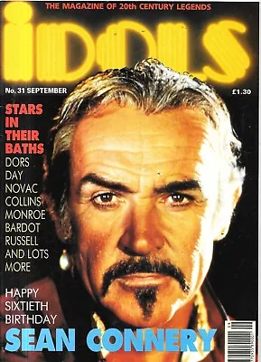 Vintage Idols Magazine No 31 Sept 1990 James Bond 007 Marilyn Monroe Diana Dors • £1.50