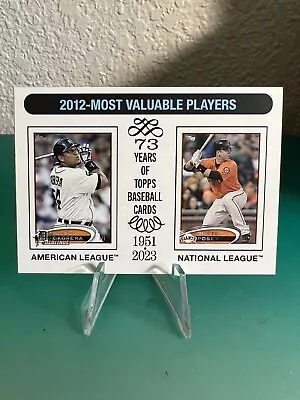 2024 Topps Heritage Miguel Cabrera/Buster Posey 2012 MVP’s White Border SP • $0.99