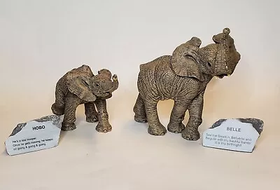 SIGNED The Heard Elephants By Marty Carey Belle 3150 & Hobo 3135 Vintage • $20