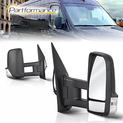 For 19-23 SPRINTER Long Arm Door Mirror With Power Heated Signal Passenger Side • $97.73