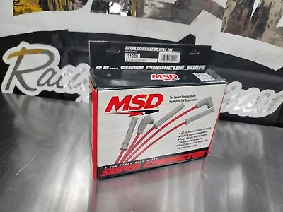 MSD 31229 Super Conductor 8.5mm Spark Plug Wire Set 8 Cylinder 90 Plug/90 Cap • $135