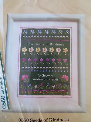 Seeds Of Kindness 0550 Creative Circle Embroidery Kit Flowers 8 X 10in Sealed • $9.99