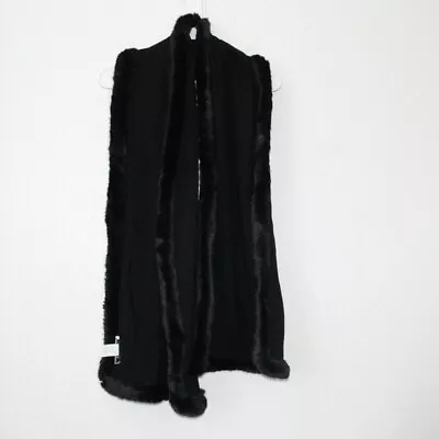 Cabi Faux Fur Evening Scarf/Wrap Black NWOT • $25