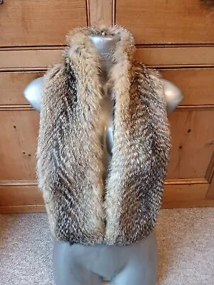 £25 • Buy New Design Vintage 100% Real Crystal Fox Fur Stole Scarf Collar