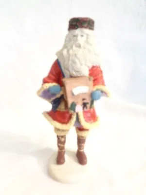 Santa Claus Playing The Crank Organ Resin Figurine 5  Tall • $15
