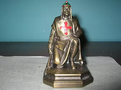 Antique Knight Templar Single Bookend K&O (Kronheim & Oldenbusch) John Ruhl • $55