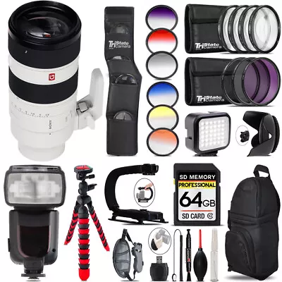 Sony FE 70-200mm F/2.8 GM OSS II Lens + LED Light -64GB Kit Bundle • $2488.99