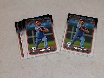 2024 Topps Series 1 ZACK WHEELER Lot Of 28 Cards #262 Phillies • $2