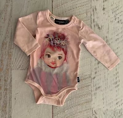 ROCK YOUR BABY Baby Girls SZ 0  One Piece Long Sleeves 6 - 12 Mths • $13.90