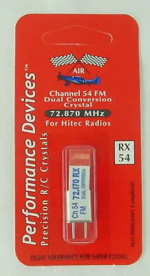 72Mhz Channel 54 Dual Conversion FM Receiver Crystal For Hitec Radios 72.870Mhz • $8.53