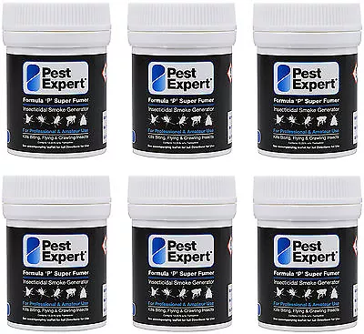 Cluster Fly Killer Super Smoke Insect Bomb (11g) Pest Expert Formula 'P' X6 • £29.95