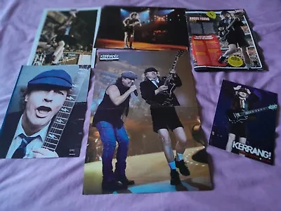 Kerrang AC/DC POSTERS X 5 + LARGE POSTCARD • £2.99