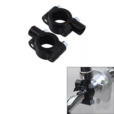 2 X 10mm 7/8  Handlebar Custom Mirrors Clamp On Mount Adapter Fit For Honda • $7.09