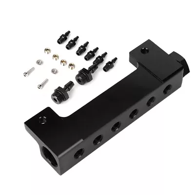 $22.43 • Buy * 6 Port Vacuum Block Intake Manifold Kit Fuel Wastegate Boost 1/8NPT For