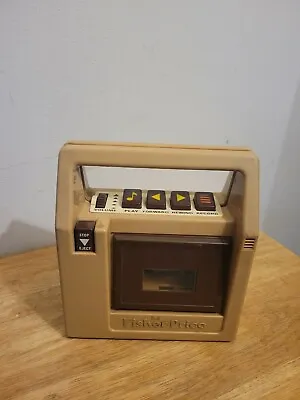 Vintage 1980 Fisher Price 826 Brown Cassette Tape Recorder Player (Not Tested)  • $20