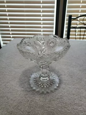 Antique Millersburg Hobstar & Feather Pattern Jelly Compote • $26.95