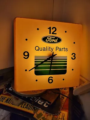 Vintage Ford Dealer Clock Quality Parts Service Dealership  • $500