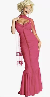 Marilyn Monroe Pink Long Dress Adult Women Halloween Costume NEW • $55.99