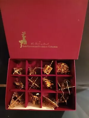 Danbury Mint Gold Christmas  12 Ornaments Incl Orig Box (mixed Years  1981-2006) • $99.99