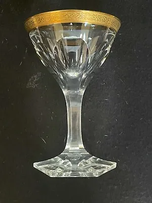 Moser Adela Melikoff  Art Deco 12 Crystal Champagne Glass With 24KT Gold Rim • $75