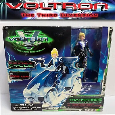 Voltron Third Dimension Blue Stealth Cycle Princess Allura 1999 Trendmasters MIB • $32