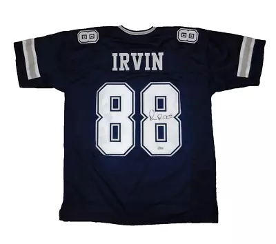 Michael Irvin Signed Autographed Dallas Cowboys Custom Jersey Beckett Coa • $179
