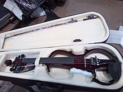 Yinfente 6 String Electric Violin 4/4 Solid Wood Ebony Fittings Free Violin Case • $249