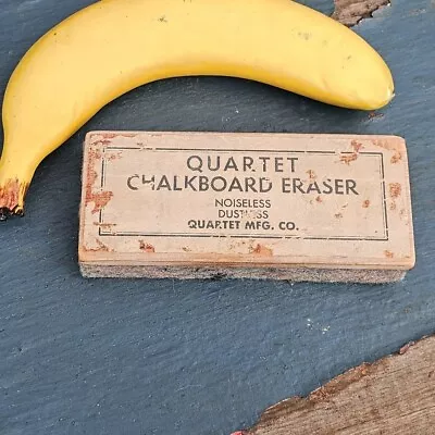 Vintage Quartet Felt Chalkboard Eraser • $27