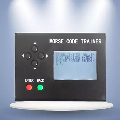 Morse Code Trainer Shortwave Radio Telegraph CW Key Learning Radio With Power VT • $87.99