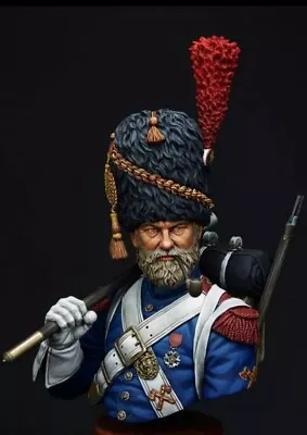 1/10 Scale Resin Figure Model Kit Bust  Napoleonic Unpainted Unassambled • £19.50