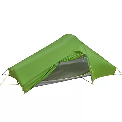 Vaude Lizard Seamless 1-2P Tent One-Arch Hiking Tent Rucksackzelt Green • $590.94